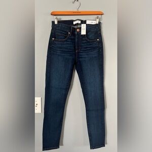 NWT LOFT Skinny Crop Dark Wash Denim Jeans